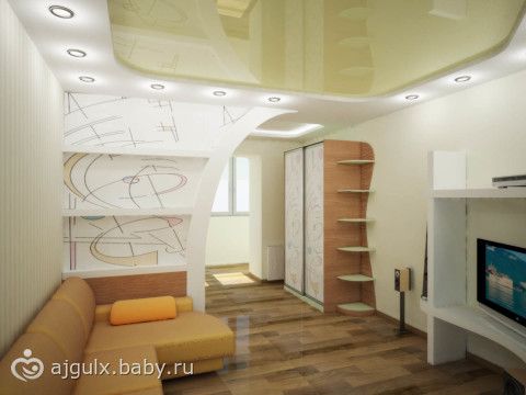 Как в одной комнате сделать зал и спальню с Как в одной комнате сделать зал и спальню с