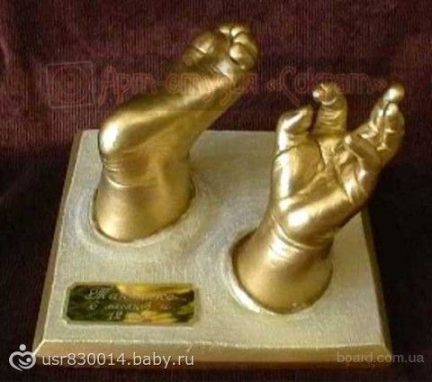 Объемные слепки ручек и ножек в домашних условиях