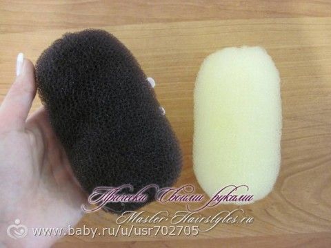 Губка для пучка своими руками