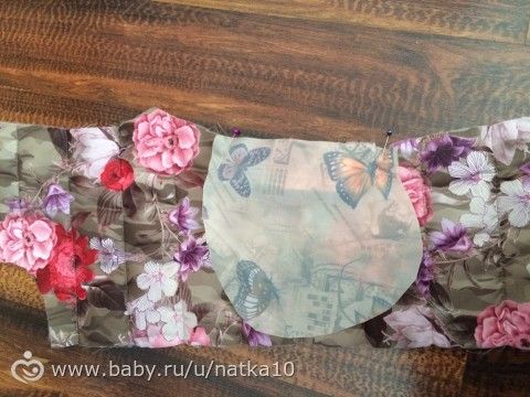 МК карманы с листочкой в рельефах