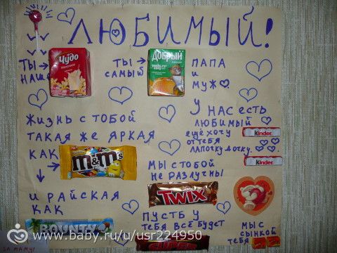 Плакат папе с днём рождения своими руками Плакат папе с днём рождения своими руками