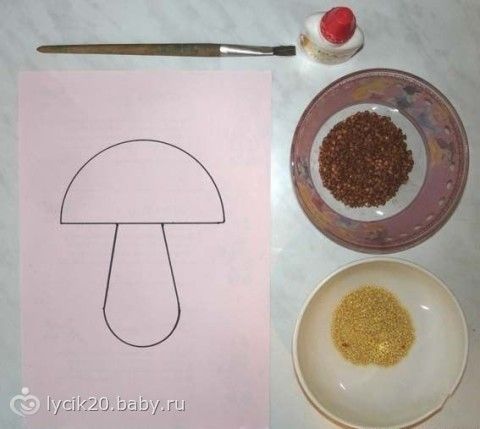 Поделки для ребенка 3 лет из круп Поделки для ребенка 3 лет из круп