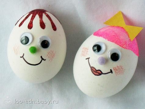 Из яичек своими руками