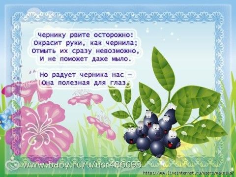 Стихи к подаркам ягоды Стихи к подаркам ягоды