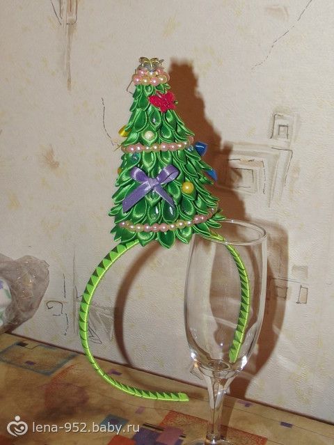 Елочка на голове