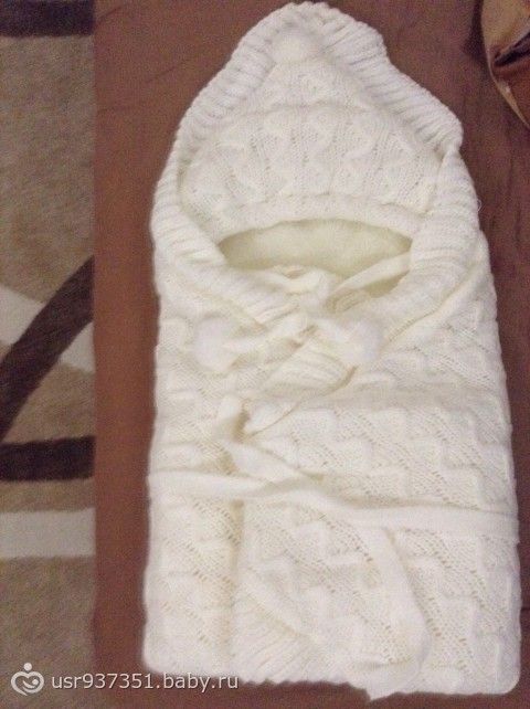 Вязанный конверт на выписку