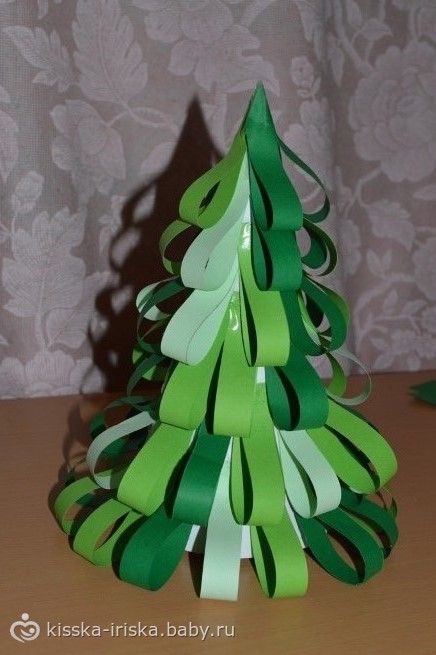 Поделка елочек из бумаги Поделка елочек из бумаги