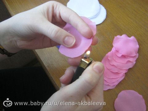 Мастер класс №10 Гвоздички из ткани