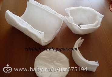 грушечная детская коляска и сумочка из пластиковой бутылки