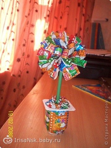 Поделки цветы из подручных средств 426