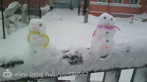Снег и что из него получилось)
