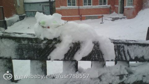 Снег и что из него получилось)