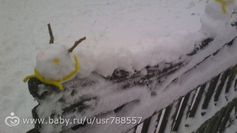 Снег и что из него получилось)