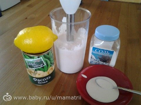 Постный майонез из фасоли.