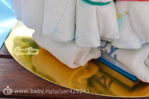 Торт &amp;quot;Капуста&amp;quot; и торт из подгузников в подарок (МК)