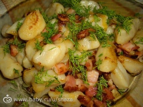 Галушки рецепт с фото