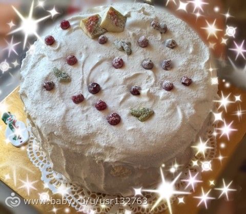 Черемуховый торт со сметанным кремом и кедровым дакуаз. Рецепт внутри!