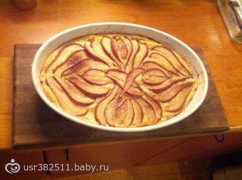 Пирог с грушами