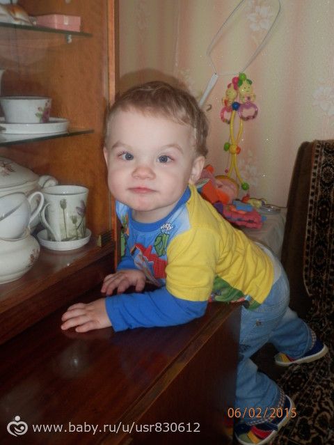 А моему сыночку сегодня полтора годика)))