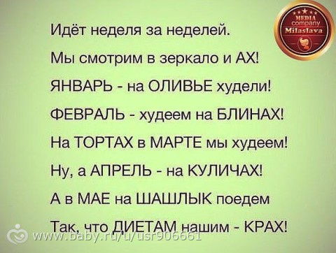 Дневник стройности. День 93-99.
