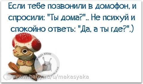 Вам звонят в Домофон?))