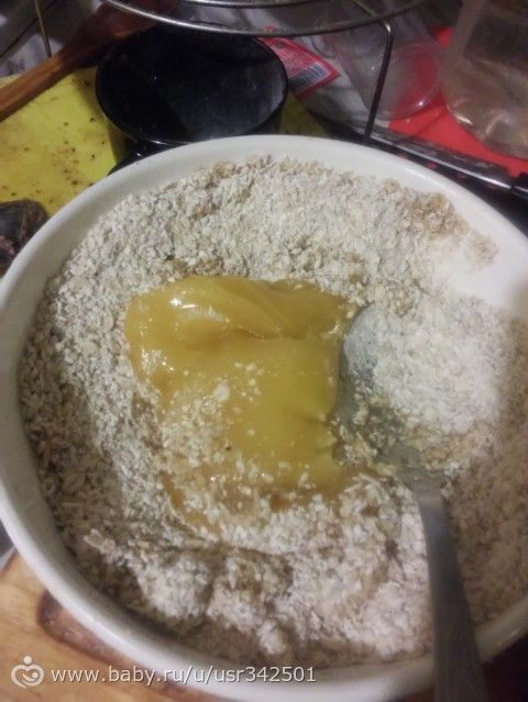 Рвсяное печенье с кунжутом.