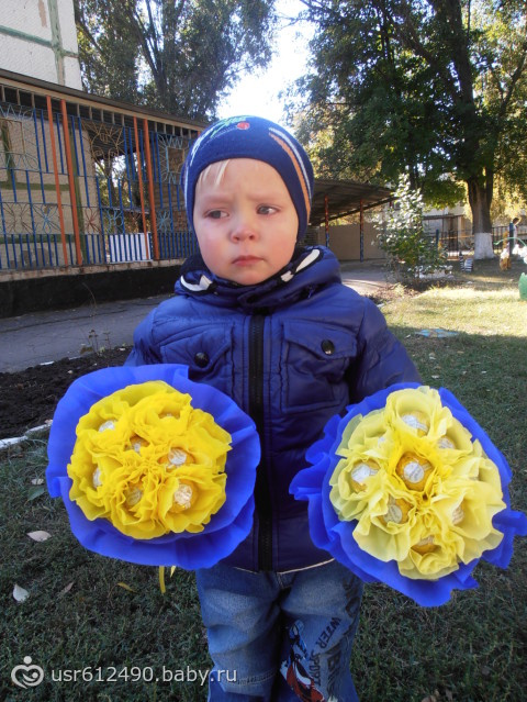 Мои букетики к Дню педагога!!!