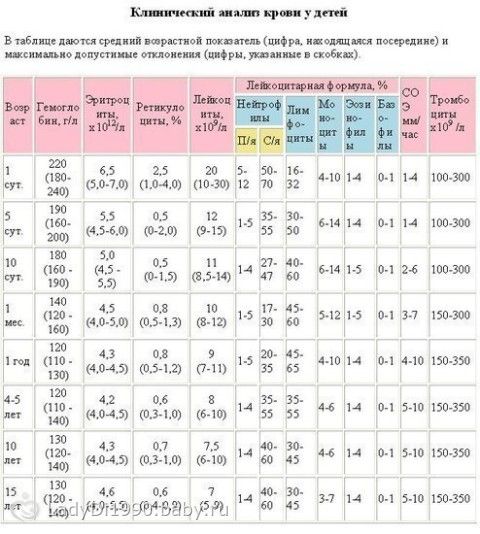 Клинический анализ крови н грудничков обший анализ крови ветеринария