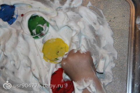 &quot;Рисование&quot; пеной для бритья ( пока папа не видит)