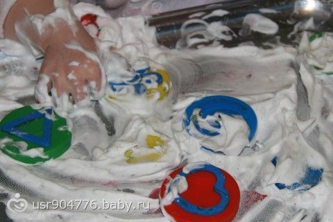 &quot;Рисование&quot; пеной для бритья ( пока папа не видит)
