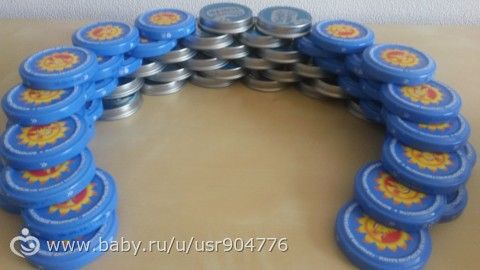 Крышки от баночек с детским питанием ( игры и применение в быту)