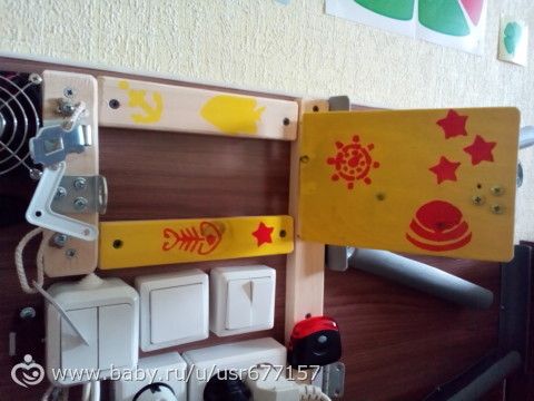 Развивающая доска или бизиборд своими руками
