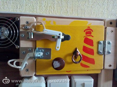 Развивающая доска или бизиборд своими руками