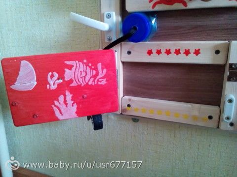 Развивающая доска или бизиборд своими руками