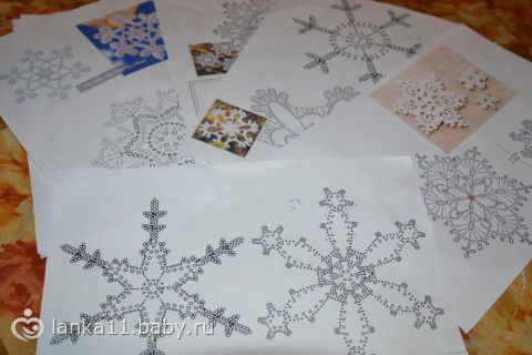 В РАМКАХ ПРЕДНОВОГОДНЕГО МАРАФОНА - Вязаные крючком снежинки к нг + схемы